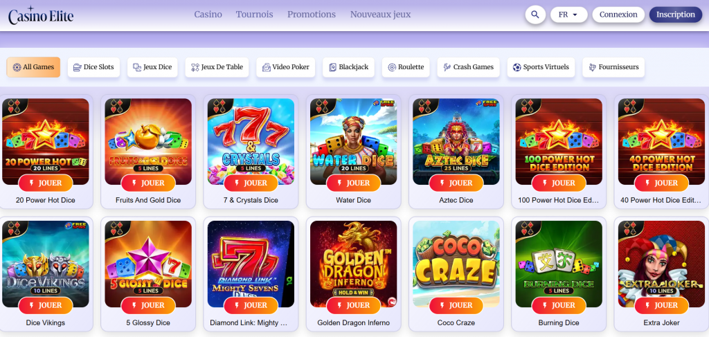 casino  elite jeux de casino