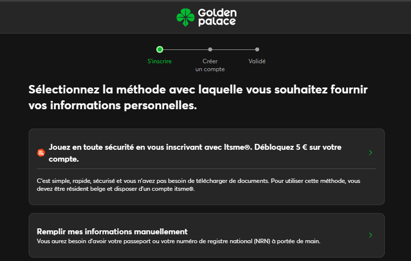 Inscription Golden Palace