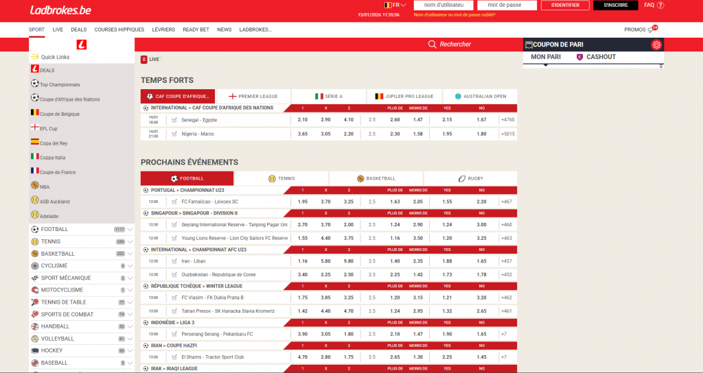 paris sportifs ladbrokes