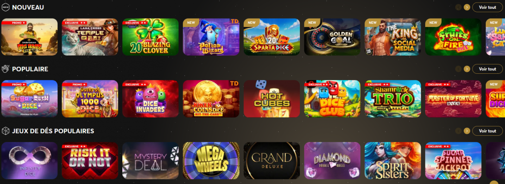 Golden palace jeux de casinos