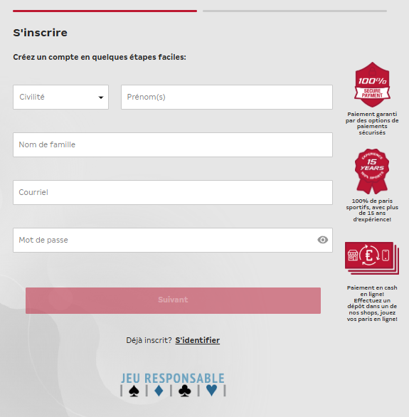 Btcenter Belgique formulaire d'inscription